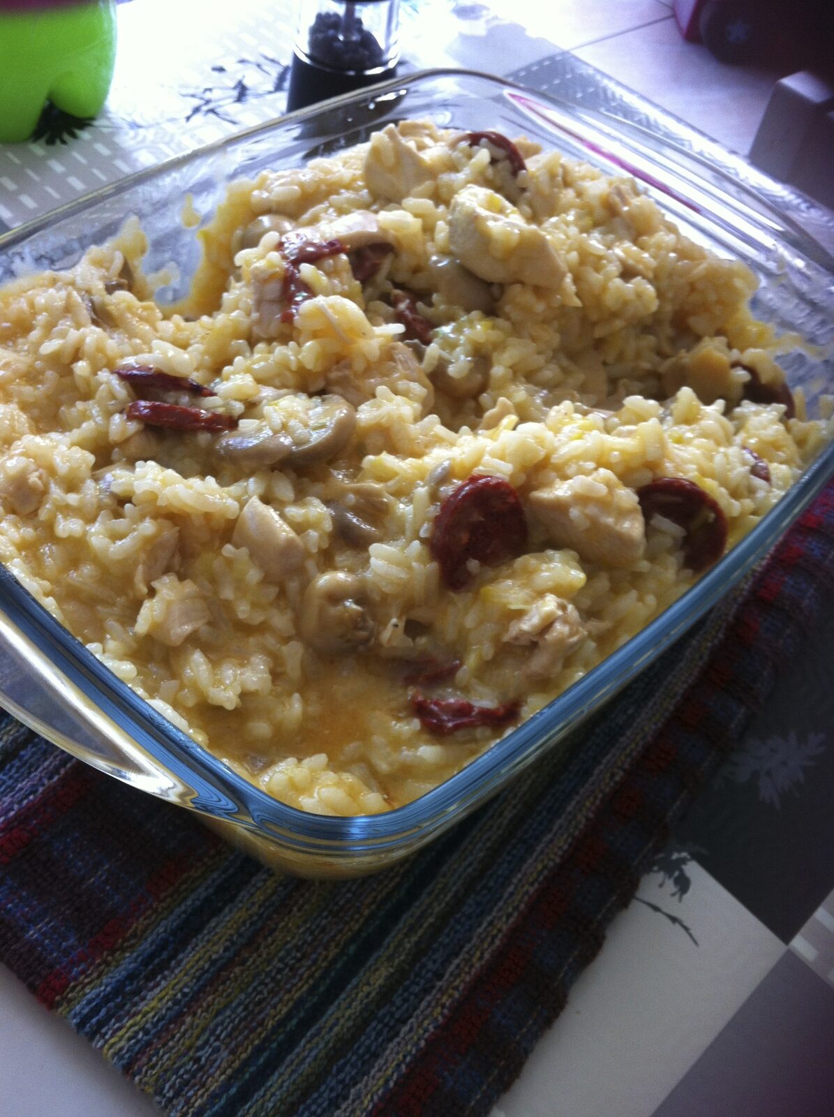 Risotto poulet chorizo