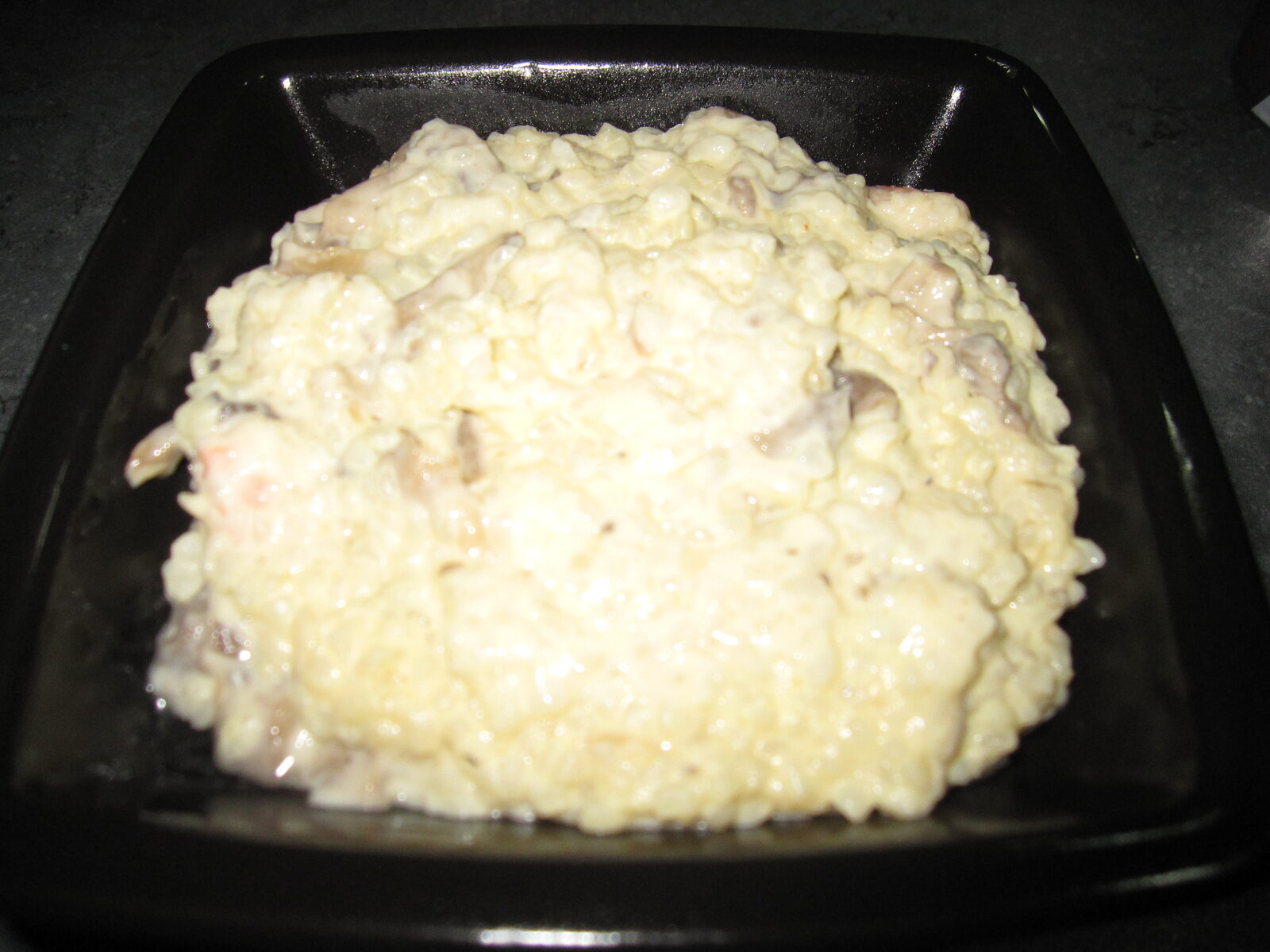 Risotto rapide aux crevettes et champignons de Paris