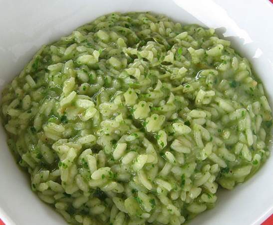 Risotto tout vert (épinard)