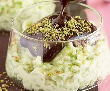 Riz au lait à la pistache