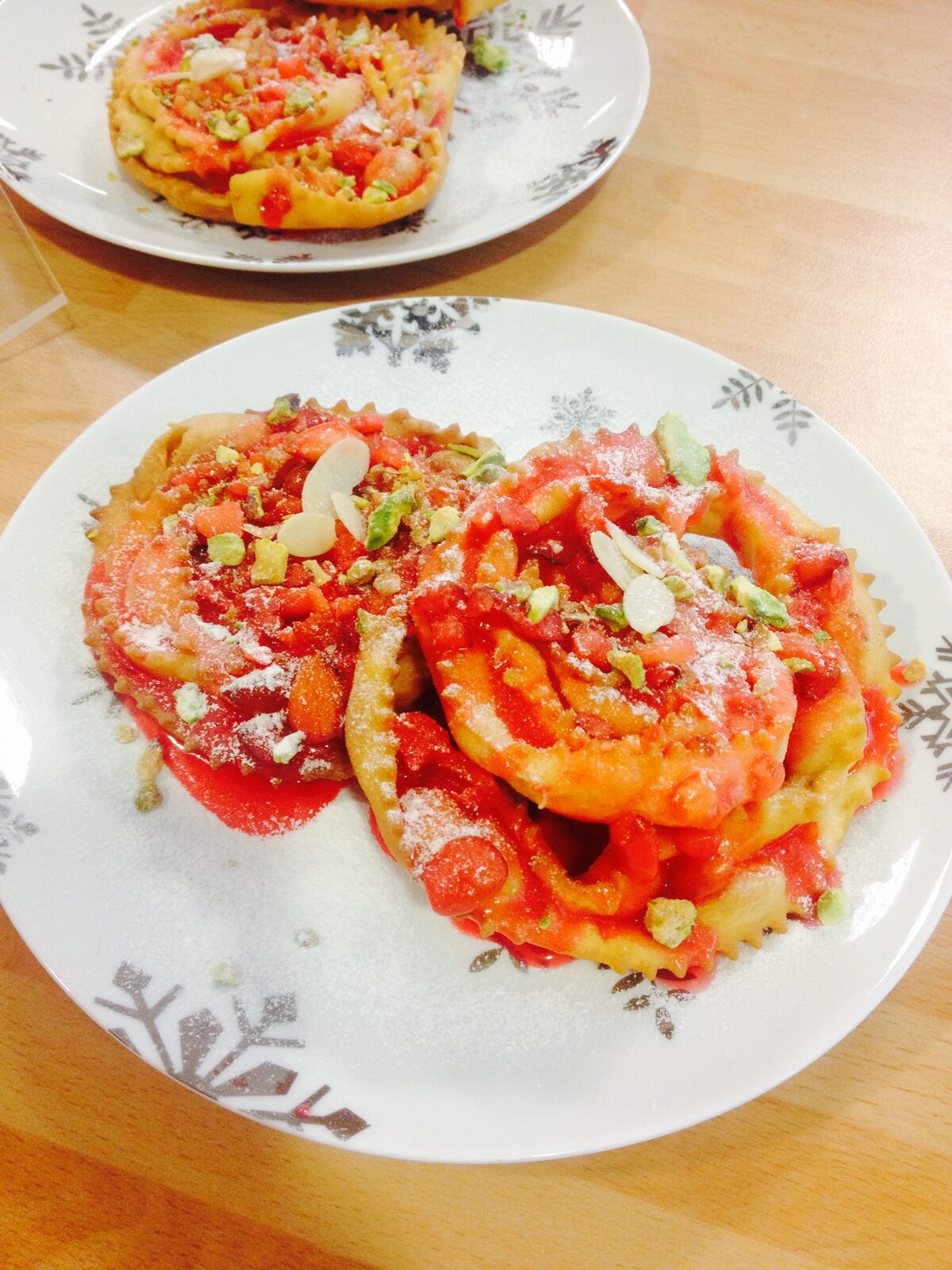 Rosace aux pralines Roses