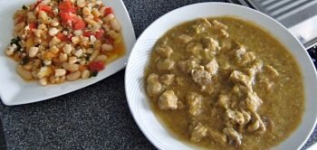 Rouelle de porc aux poivrons