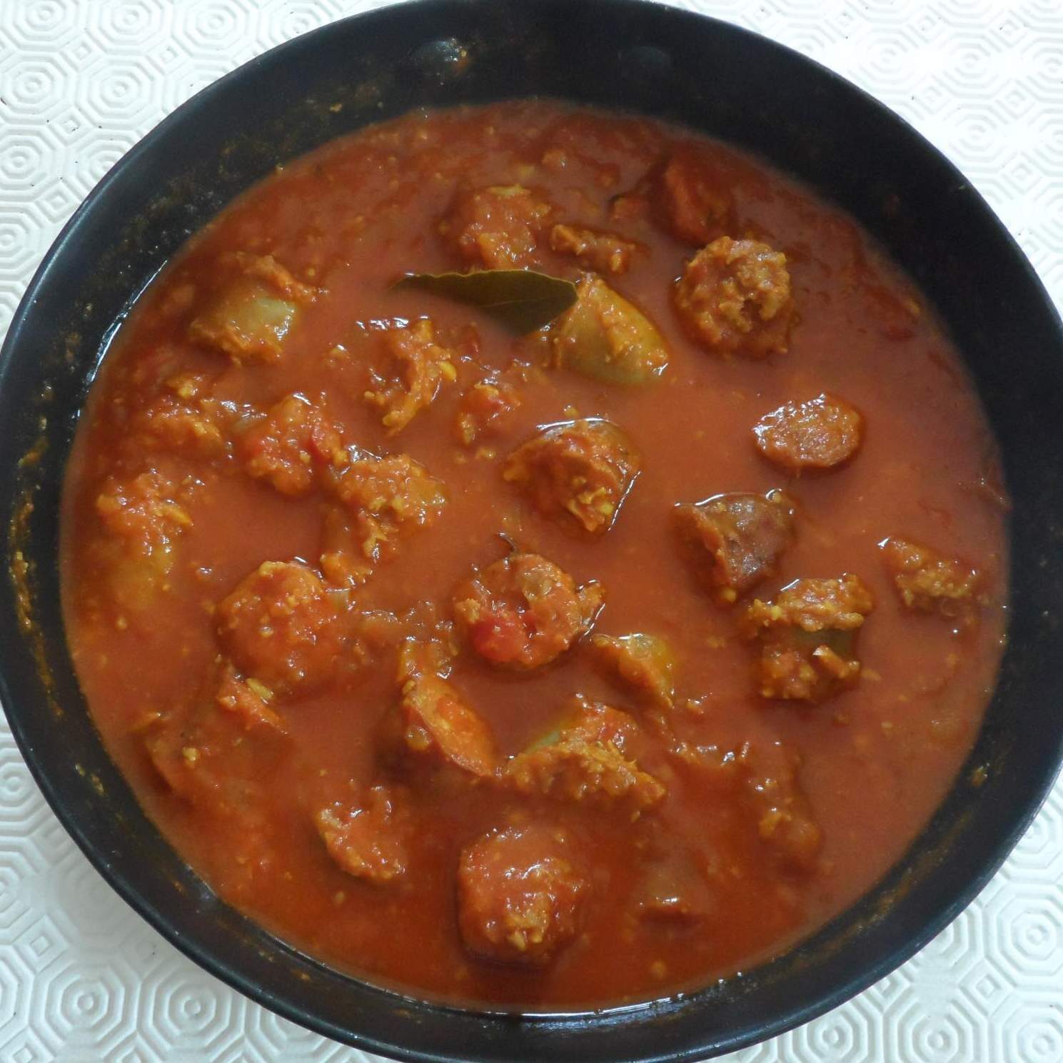 Rougail saucisses de la réunion