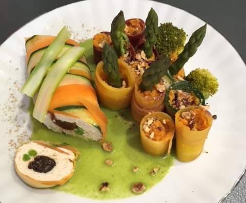 Roulade de volaille et sa forêt enchantée