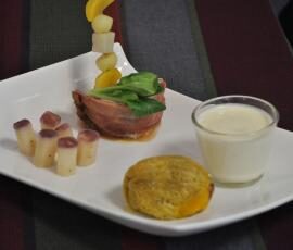 Roulé de filet mignon et sa suite