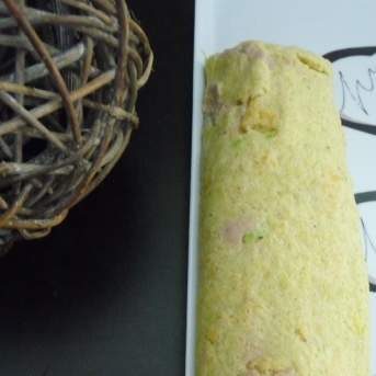 Roulé salé de courgettes au mascarpone et au thon