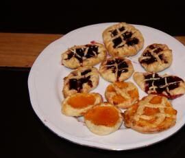 sablés a l'abricot et au cassis