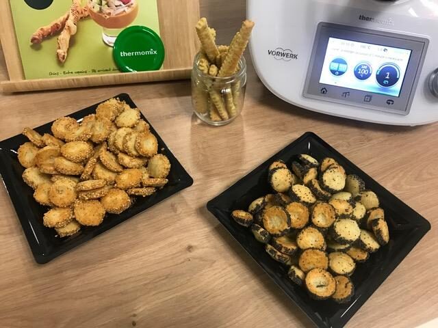 Sablés au parmesan et sésames