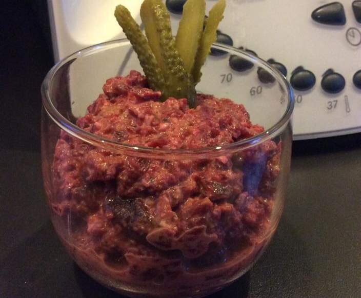 Salade betterave et cornichon