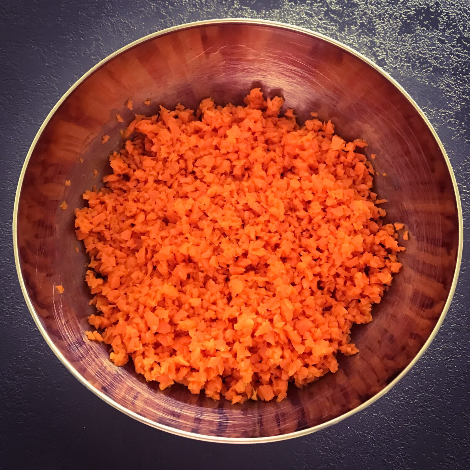 Salade de carottes en brunoise