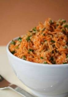 Salade quinoa pommes, carottes fenouil. (sans GLO, vegan)