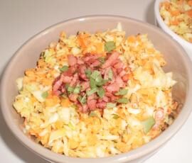 Salade rapide et croquante chou, carottes, noix