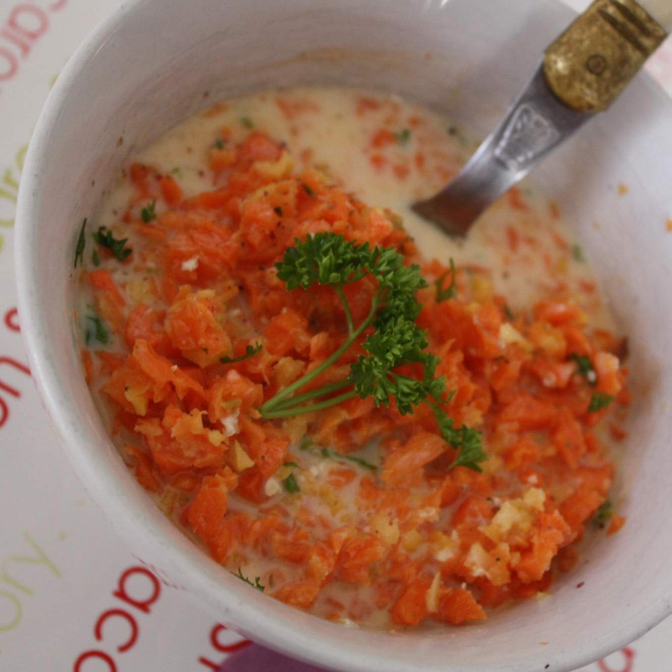 Salade végétarienne carotte à la crème