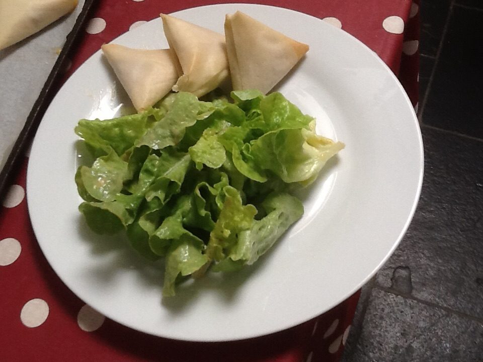 Samoussa epinard fêta mozza