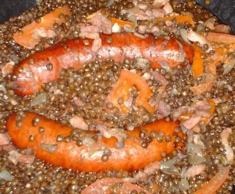 Saucisses - Lentilles