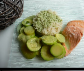 Saumon et ses courgettes à la sauce sublime