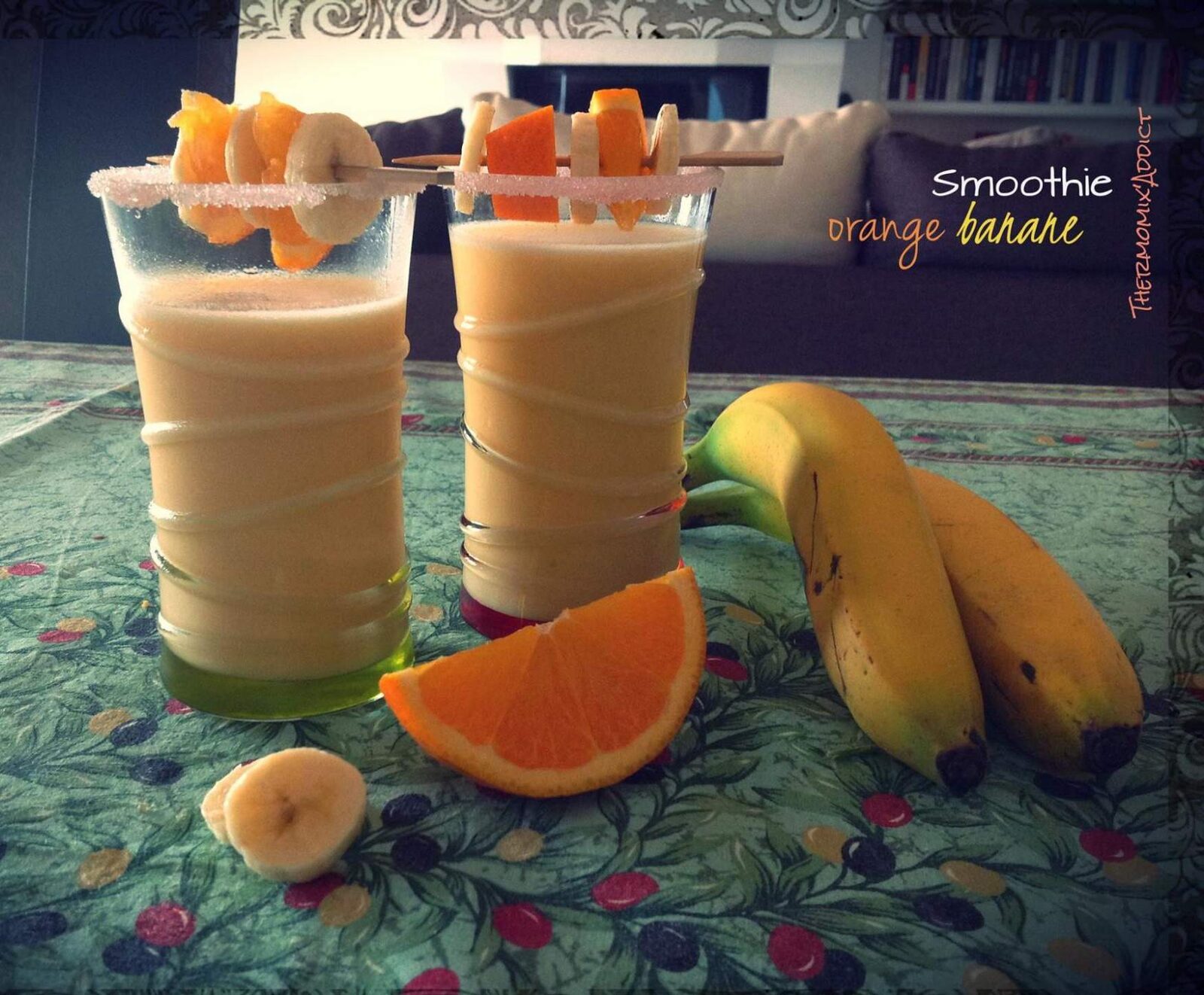 Smoothie orange-banane