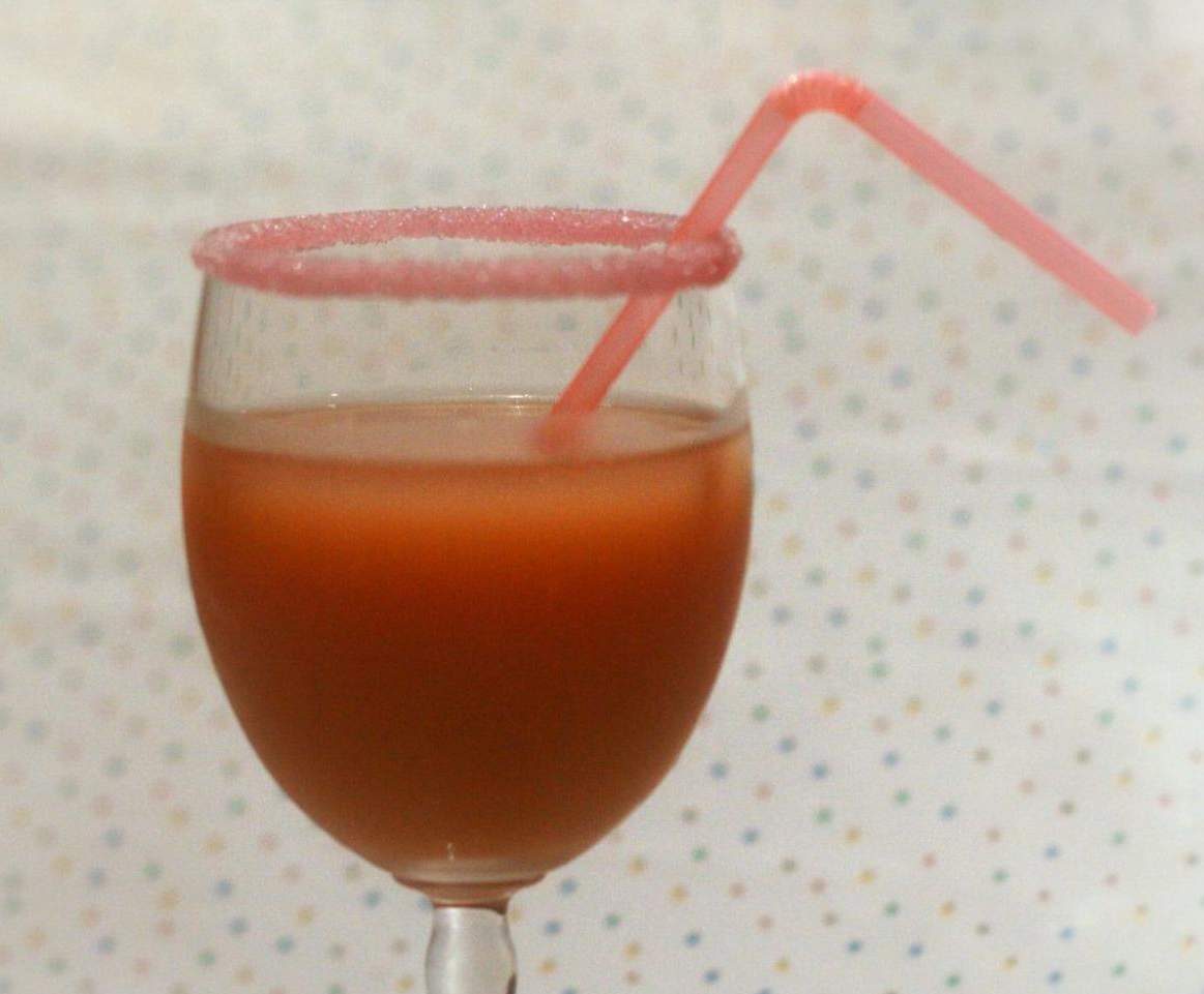 Smothie de l'étudiant: pêche, orange sanguine & carotte.