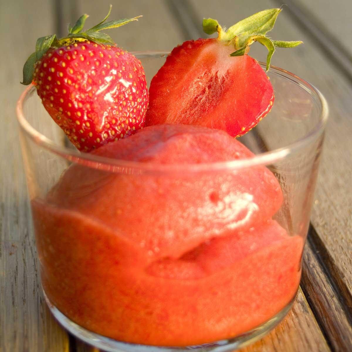 Sorbet à la fraise