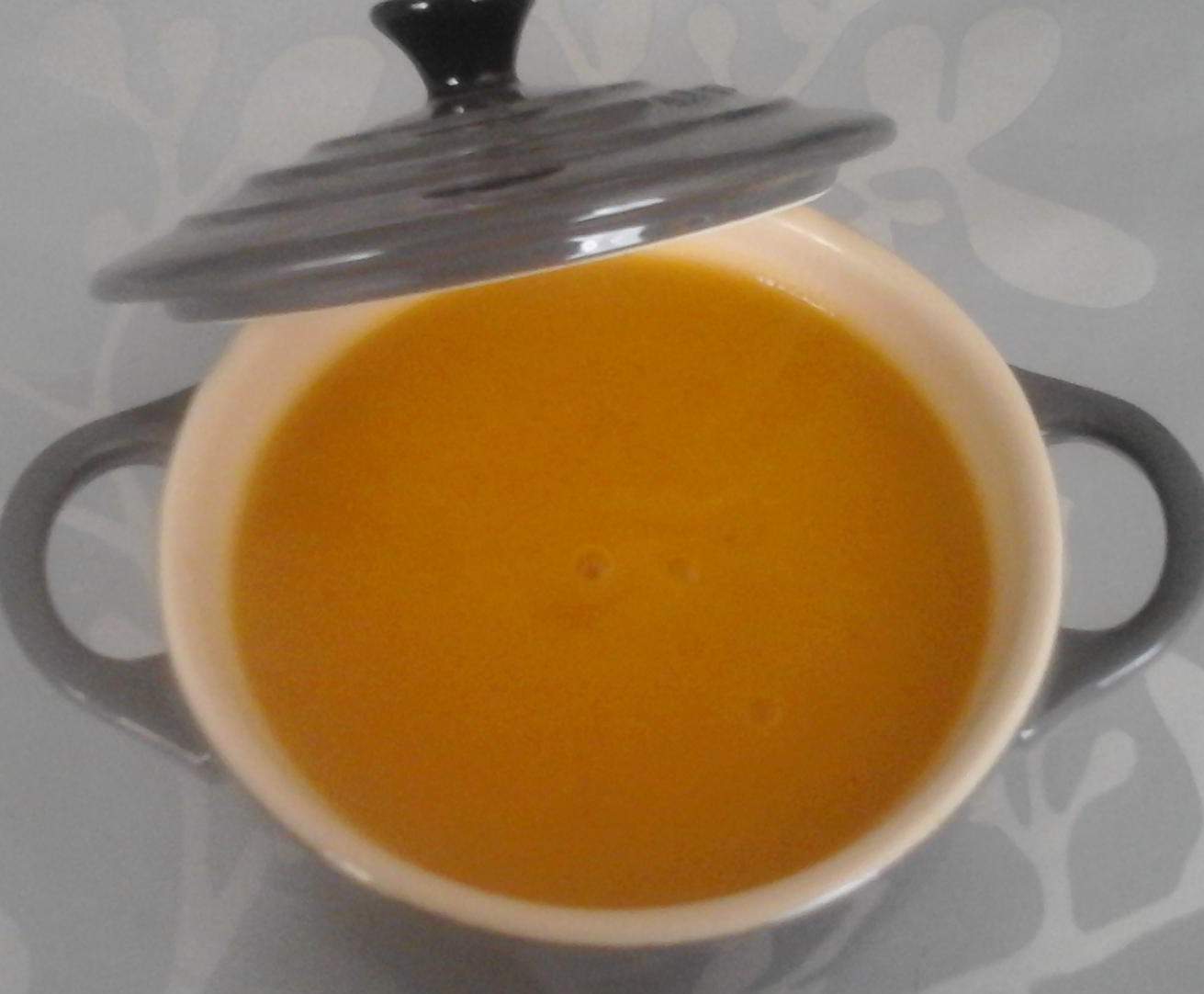 soupe citrouille aux épices sans pdt ni matière grasse