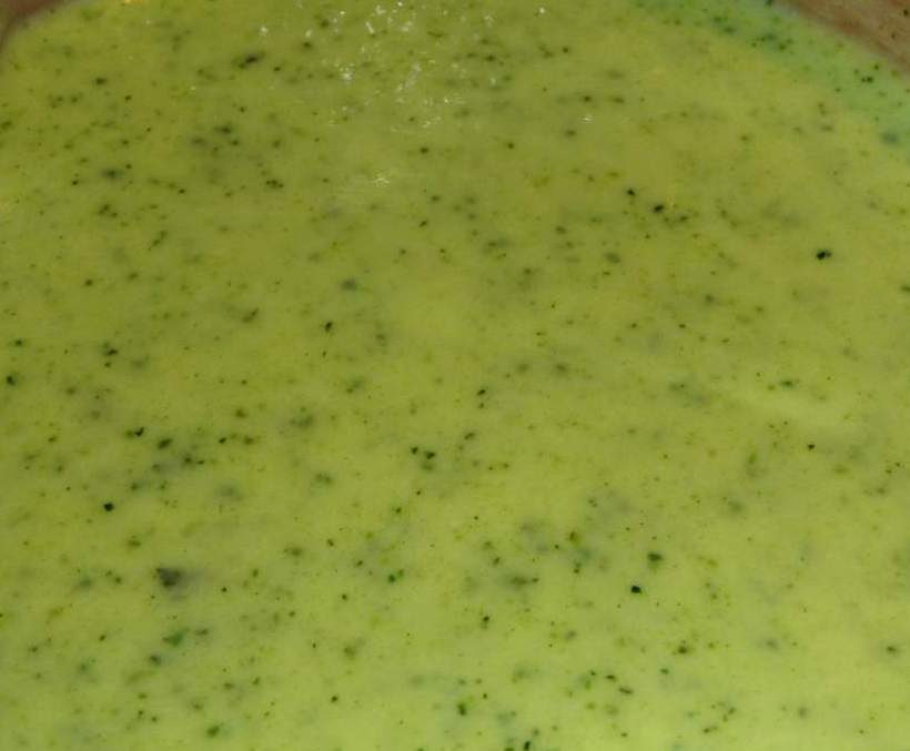 Soupe courgette / pommes de terre / ricotta