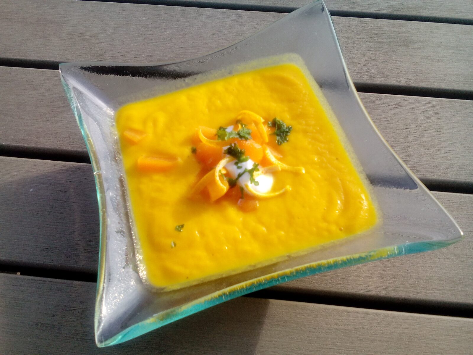 Soupe de carottes à l'orange