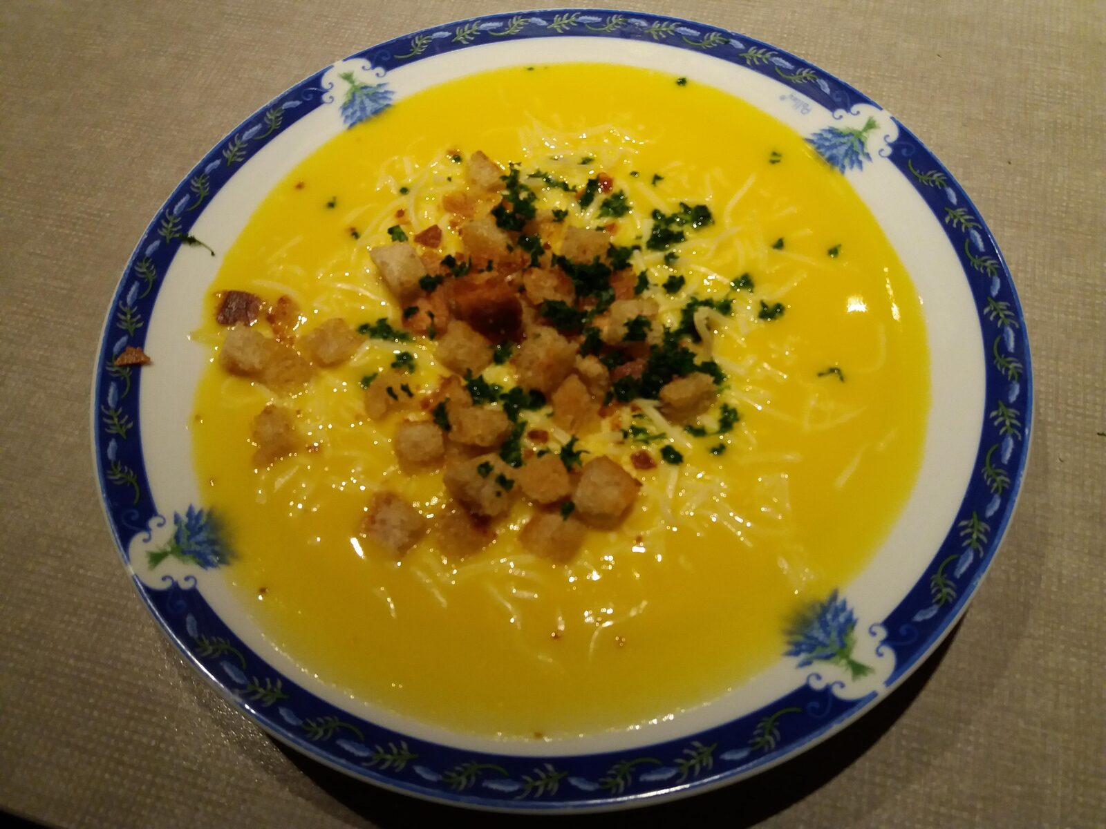Soupe de carottes à la normande