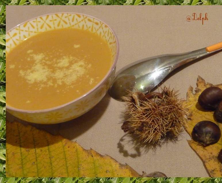 Soupe de châtaignes et potiron...
