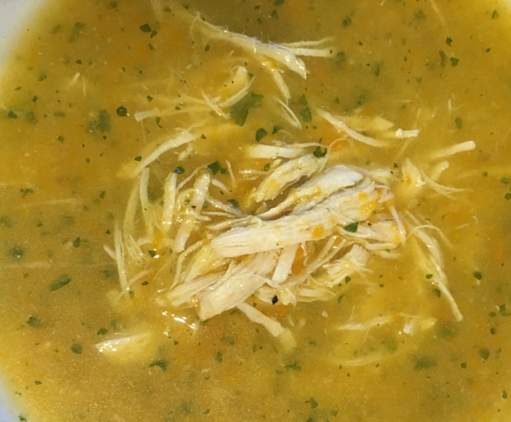 SOUPE DE POULET (Consomé de Pollo - Mexique)
