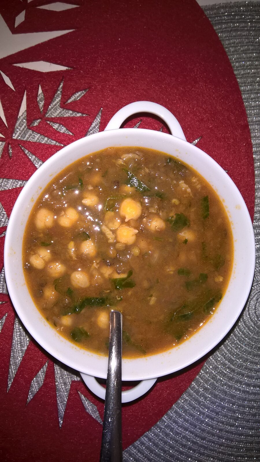 SOUPE LENTILLES POIS-CHICHES FAÇON HARIRA