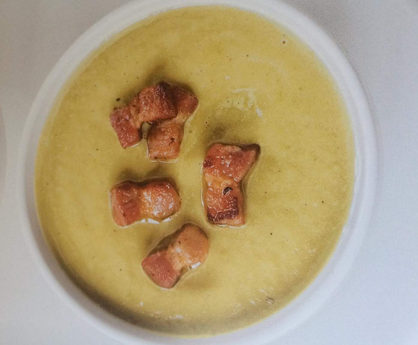 Soupe pois cassés aux lardons