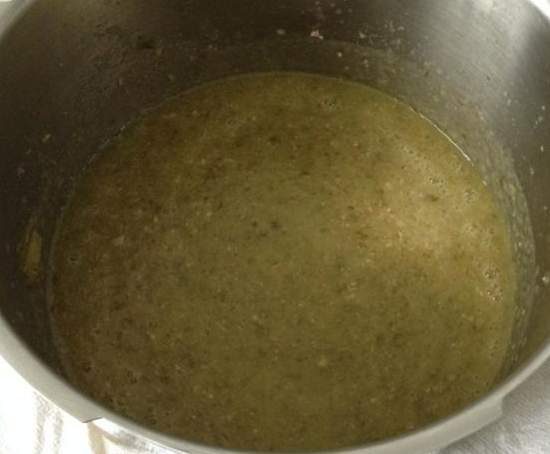 Soupe salade lardons pomme de terre