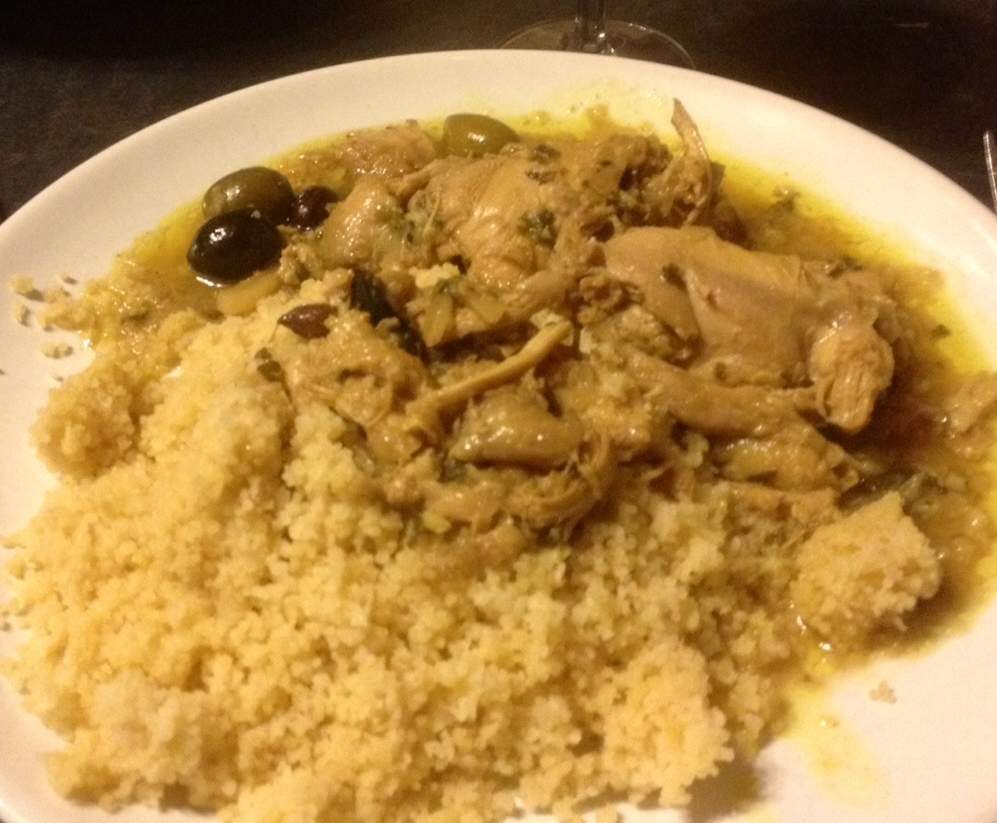 tajine de poulet au citron et olives vertes