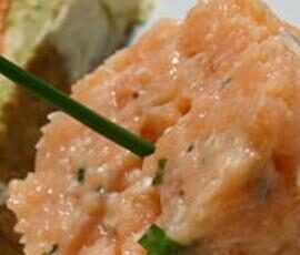 Tartare aux deux saumons