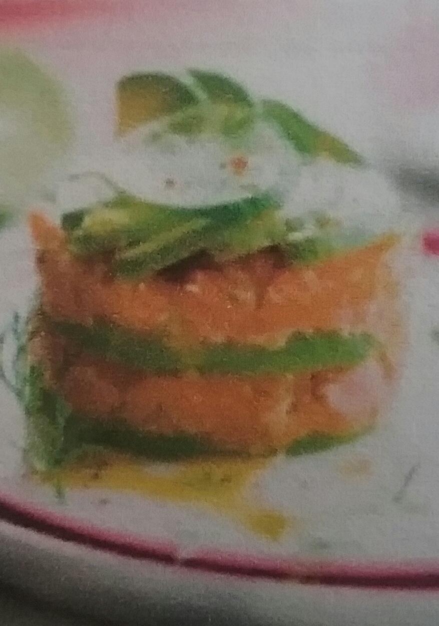 Tartare de saumon à l'avocat