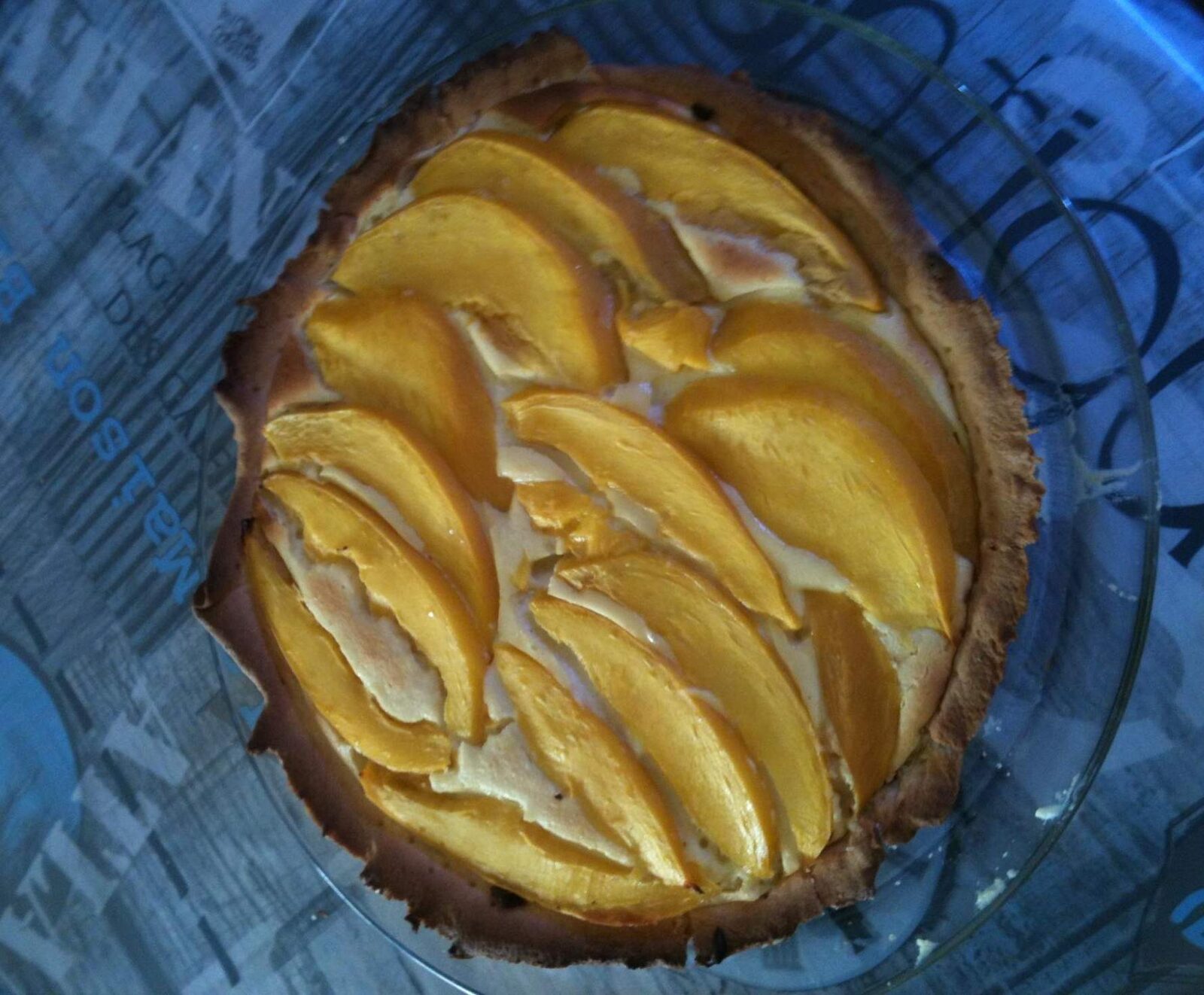 Tarte à la mangue et amandes