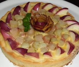 TARTE A LA RHUBARBE DU JARDIN