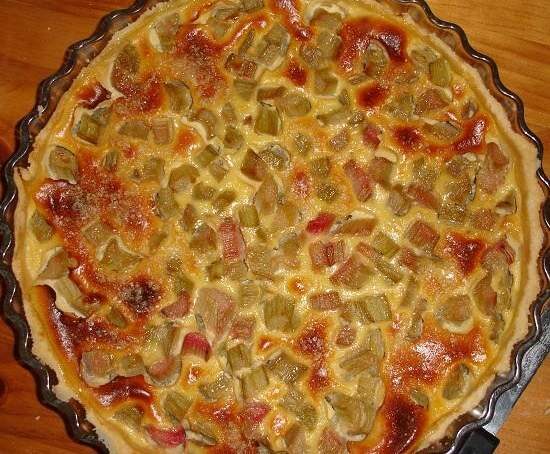 tarte à la rhubarbe
