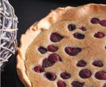Tarte amandine aux framboises