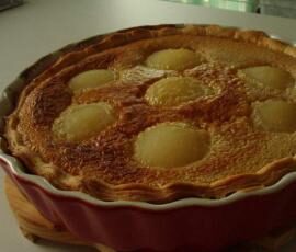 Tarte amandine aux poires