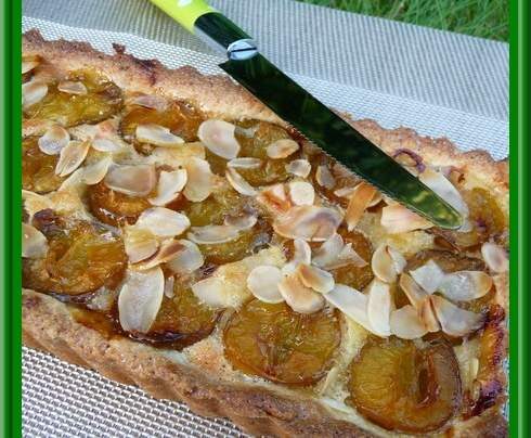 Tarte amandine aux prunes