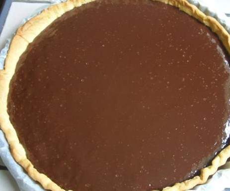Tarte au chocolat .