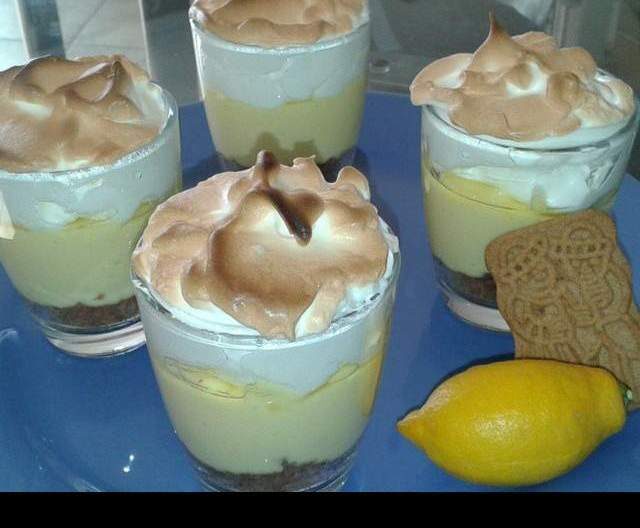 Tarte au citron en verrine légére
