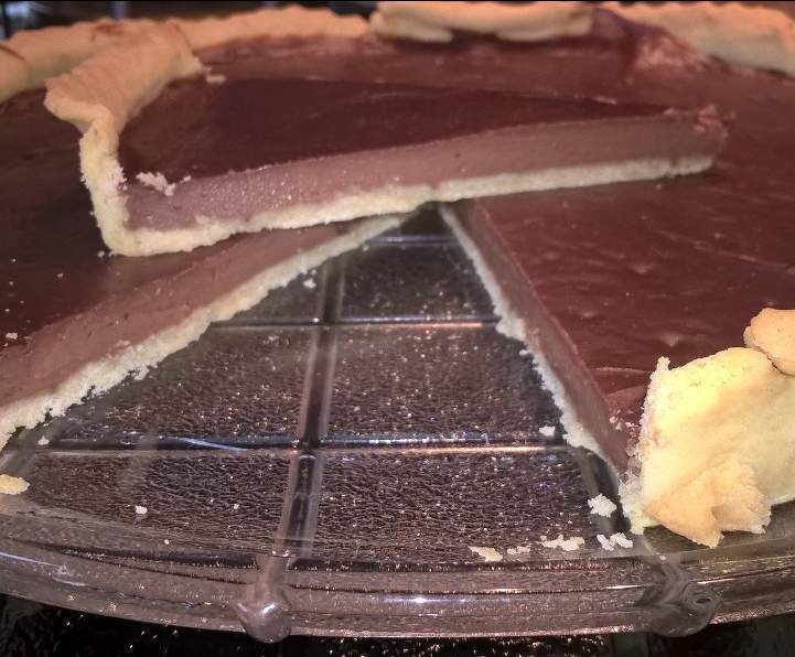 Tarte au flan au chocolat