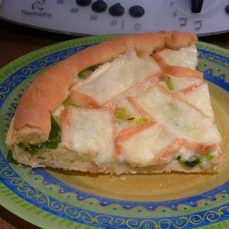 Tarte au Maroilles et au poireau