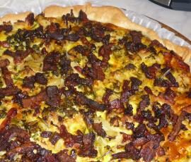 Tarte aux Brocolis et Lardons