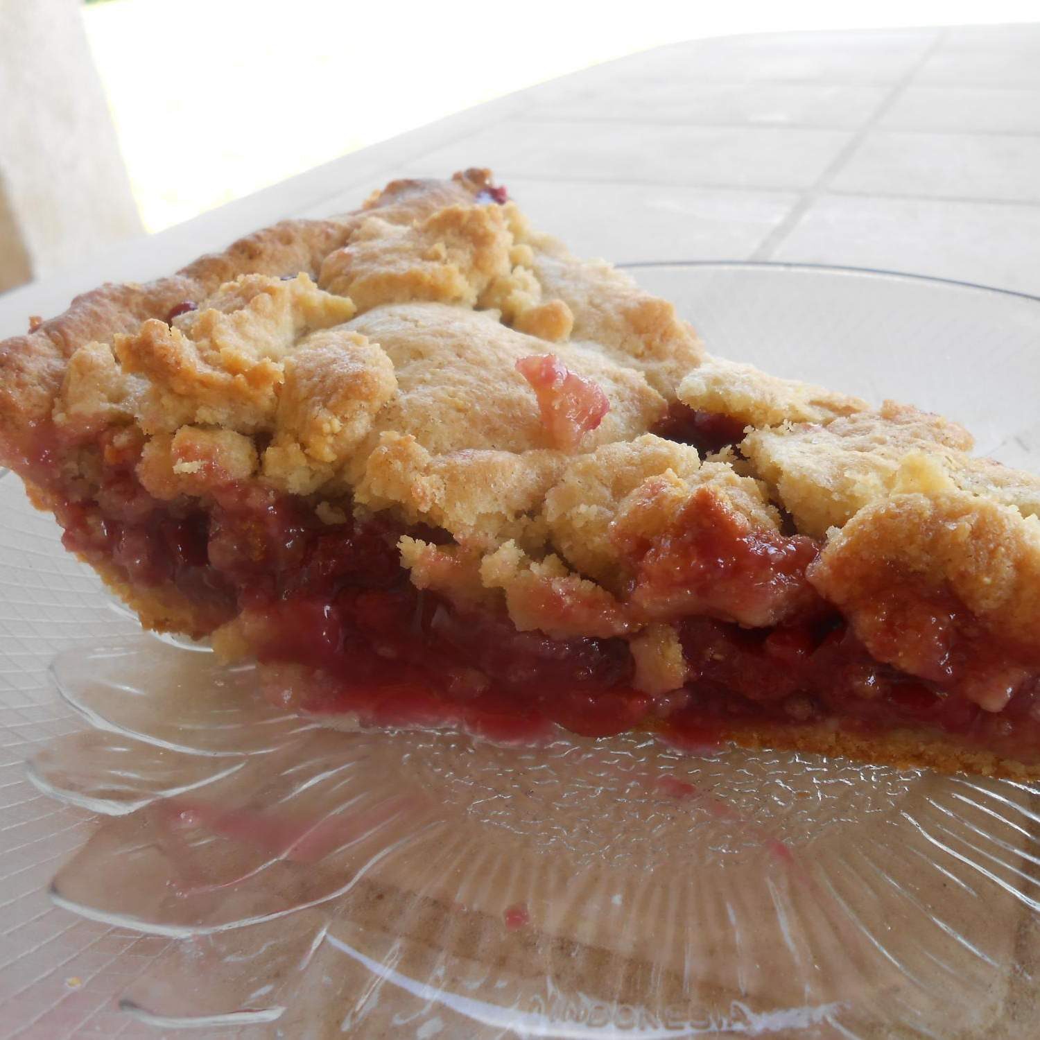 Tarte aux cerises-streusel