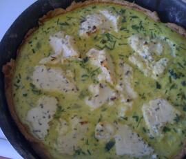 Tarte aux courgettes et boursin
