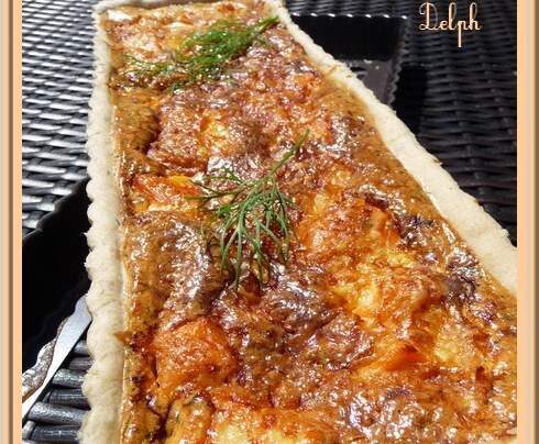 Tarte aux deux saumons