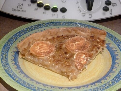 Tarte aux échalotes et au chèvre